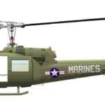 1975 Marine UH-1E Slick Helicopter Vietnam Era War POSTER 24 X 36 Inches