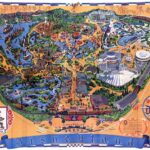 1976  Disneyland Map REPRODUCTION POSTER 24X36 Inches Looks beautiful Nostalgia