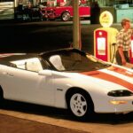 1997 Chevrolet Camaro Z28 Convertible White POSTER 24 X 36 INCH SWEET LOOKING!