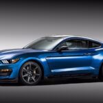 2016 FORD SHELBY MUSTANG GT 350 (BLUE - SIDE) POSTER 24 X 36 INCH