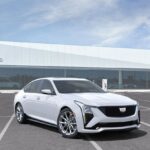 2025 CADILLAC CT5 WHITE-  (ANGLE) POSTER 24 X 36 INCH Looks Awesome!