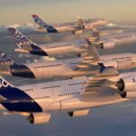 Airbus A380 (With It's Sisters) POSTER 24 X 36 INCH Nice!
