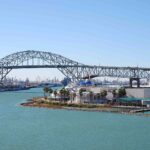 CORPUS CHRISTI HARBOR BRIDGE POSTER 24 X 36 Inches Looks beautiful Nostalgia
