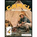 Camel Cigarettes Ad (Tent Camping) Man Be POSTER 24 X 36 Inches Looks NICE!!