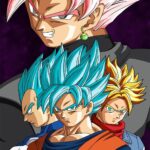 Dragon Ball Super Black Goku Vegeta Blue Trunks POSTER 24 X 18" SWEET!