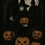 Halloween Mean Witch POSTER 24 X 18 Inches Wall Art.  Autum