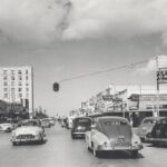 Jackson Street Harlingen Texas 1950 POSTER 24 X 18 Inches Wall Art