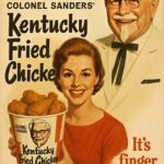 Kentucky Fried Chicken KFC Bucket AD POSTER 24 X 18 Inches Wall Art