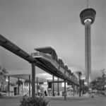 Monorail and Tower of the Americas at San Antonio 1968 POSTER 13 X 19 INCH