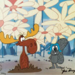 Rocky and Bullwinkle Vintage Comics 24 X 18 Inches Sweet!