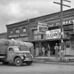 San Augustine Texas Groceries Feed Store 1939 POSTER 24 X 18 Inches Wall Art