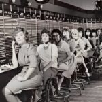 Telephone Operators 1950s AT&T Bell Phone POSTER 24 X 18 Inches VINTAGE