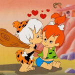 The Flintstones Pebbles And Bam Bam (Kiss) 24 X 18 Inches Nice!