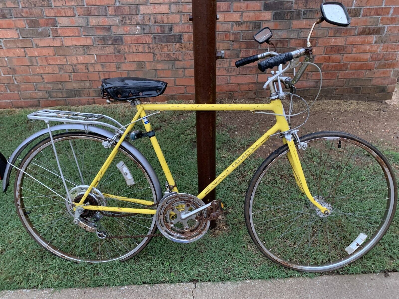 Vintage-1972-Schwinn-Varsity-Bicycle-Yellow-POSTER-24-X-36-INCH-WALL-ART-126723799668 Vintage 1972 Schwinn Varsity Bicycle (Yellow) POSTER 24 X 36 INCH WALL ART! - Image 1