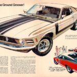 1970 Ford Mustang Boss 302 AD POSTER 24 X 18 INCH SWEET!