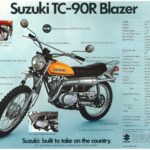 1970 Suzuki TC 90R Blazer MX Motocross POSTER 24 X 36 INCH Sweet!