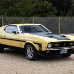 1971 Ford Mustang 429 Mach 1 Grabber Yellow POSTER 24 X 36 INCH SWEET!
