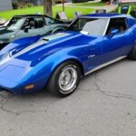1973 Chevrolet Corvette C3 coupe (Blue) POSTER 24 X 36 Inches SWEET!