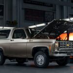1975 Chevrolet K5 Blazer Hood Up POSTER 24 X 36 INCH