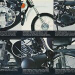 1975 Yamaha MX100B Detail Sheet Motocross Motorcycle POSTER 24 X 36 INCH Sweet!
