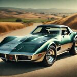 1977 CHEVROLET CORVETTE (Metallic Green-Road) POSTER 24 X 36 INCH SWEET!