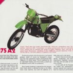 1981 Kawasaki KDX 175 Ad Motocross Motorcycle POSTER 24 X 36 INCH Sweet!