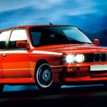 1986 BMW E-30 (red) POSTER 24 X 36 INCH CLASSIC!