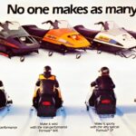 1986 SKI-DOO Snowmobile LINE-UP SLED Poster 24 X 18 Inch SWEET!