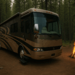2006 Holiday Rambler Endeavor Campsite with Campfire  POSTER 24 X 36 INCH SWEET!