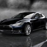 2013 Tesla Model S (Dark Blue) POSTER 24 X 36 INCH Looks Awesome!