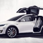 2016 TESLA MODEL X (White) POSTER 24 X 36 INCH