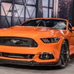 2017 FORD MUSTANG Convertible (Orange) POSTER 24 X 36 INCH Looks Awesome!