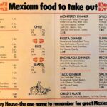 70's Monterey House Menu POSTER 24 X 18 Inches Nice Wall Art