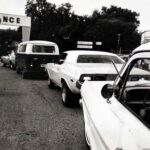 70's WAITING TO GET INTO THE DRIVE-IN POSTER 24 X 18 Inches Nice!