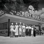 A&W Root Beer stand Barton Springs Road Austin Texas POSTER 24 X 18 Inches NICE!