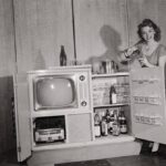 Admiral Tele-Bar television, radio, & cocktail set 1951 POSTER 24 X 18 Inches