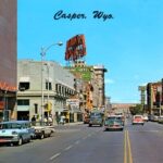 Casper Wyoming Postcard 1950s POSTER 24 X 18 Inches Wall Art