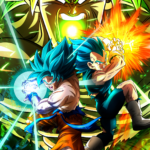 Dragon Ball Super Vegeta Blue & Goku Blue with Broly POSTER 24 X 18" SWEET!