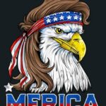 Eagle Mullet Merica (America) POSTER 24 X 18 INCH