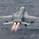 F-18 Super Hornet Fighter Jet (Afterburner) POSTER 24 X 36 Inches