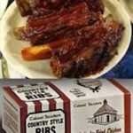 KFC Country Style Ribs Ad 1970s 24X18 Vintage POSTER 24 X 24 Inches Wall Art