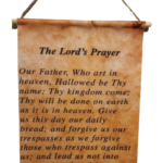 Lord's Prayer 13x8" Felt Wall Art - Christian Hanging Picture Religious Decor