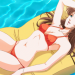 Macross Robotech Misa Lisa Hayase Hayes Bikini Pool ANIME POSTER 24 X 18" Nice!