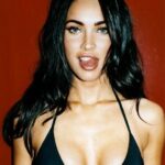 Megan Fox (Tongue Tease)  POSTER 24 X 36 Inches Looks beautiful