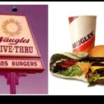 Naugles Tacos Burgers 1970 24X18 Vintage POSTER 24 X 24 Inches Wall Art