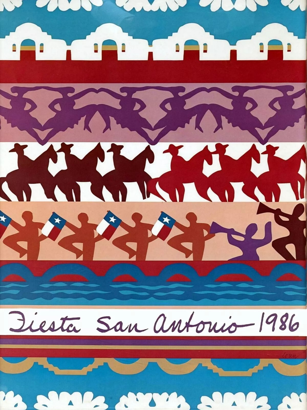 SAN-ANTONIO-FIESTA-1986-POSTER-24-X-36-Inches-Looks-beautiful-127077265979 SAN ANTONIO FIESTA 1986 POSTER 24 X 36 Inches Looks beautiful - Image 1
