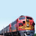 Santa Fe Locomotive #313 Railway POSTER 24 X 18 Inches Wall Art Nice!