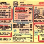 Sonic Drive-In Menu 1959 24X18 Vintage POSTER 24 X 24 Inches Wall Art