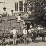 Star Shoe Delivery Wagon Ellinger Texas 1915 POSTER 24 X 18 Inches WALL ART