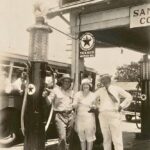 Texaco Service Station Dallas Texas 1930s POSTER 24 X 18 Inches WALL ART